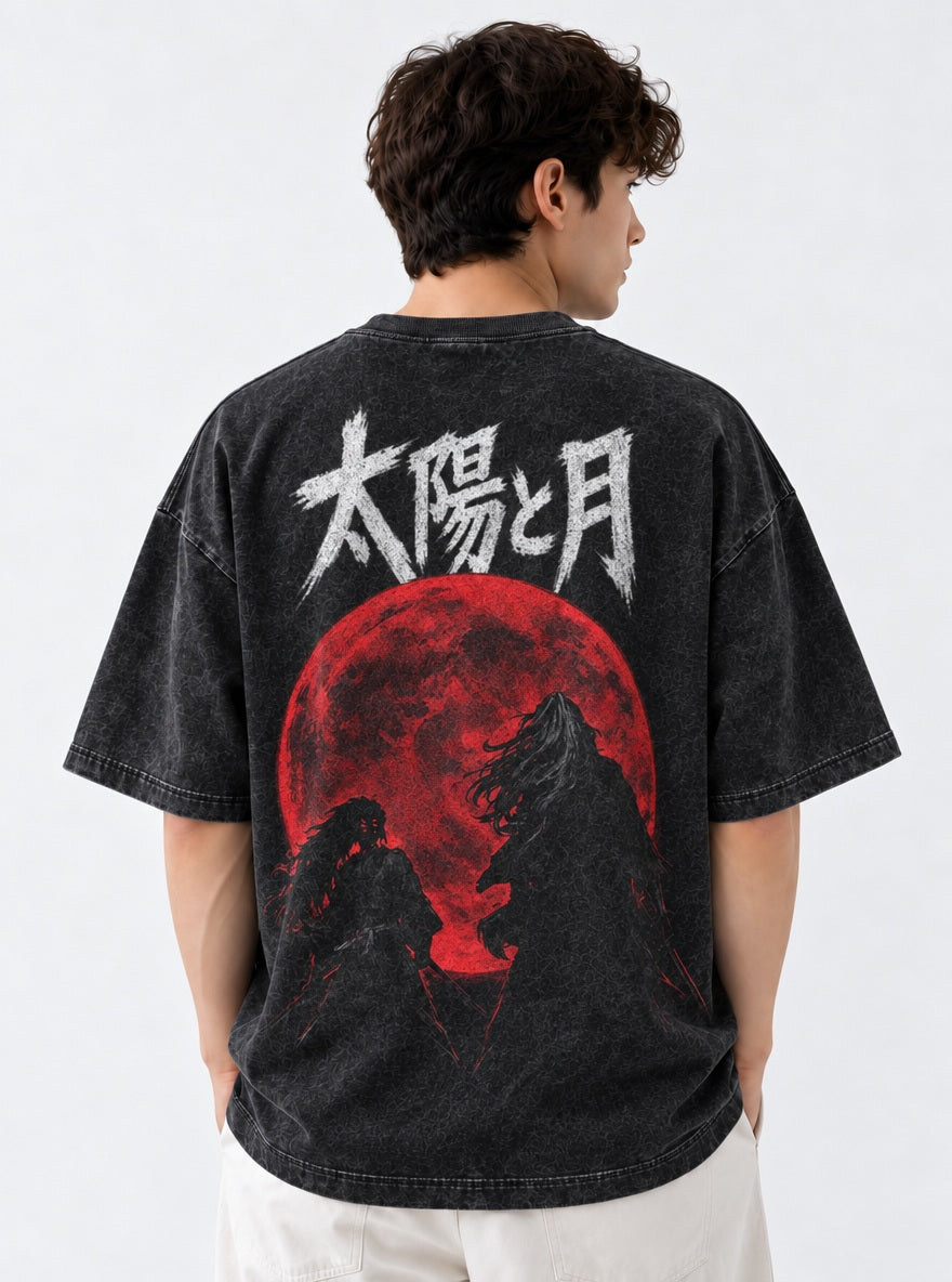 Sun and Moon – T-Shirt – model shot | Demon Slayer