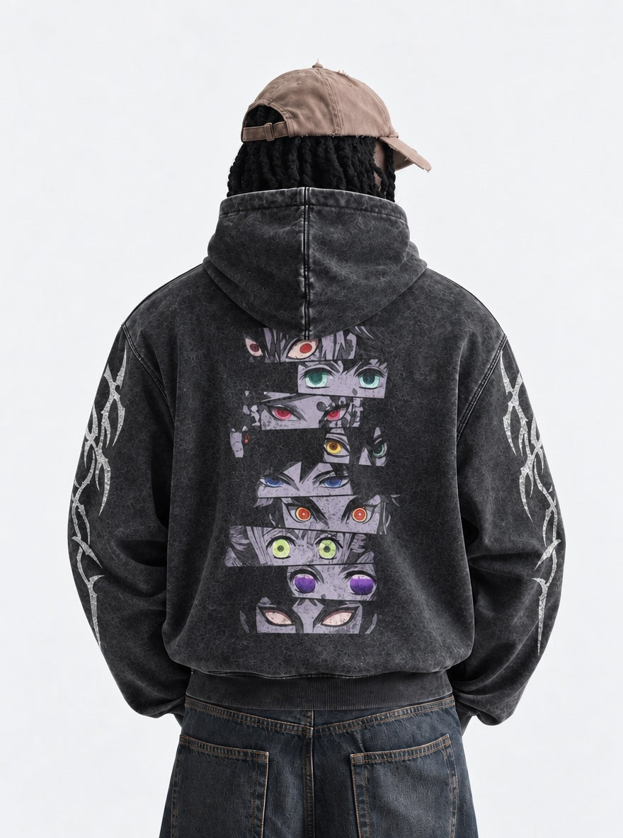 Hashira Eyes – Hoodie – model shot | Demon Slayer
