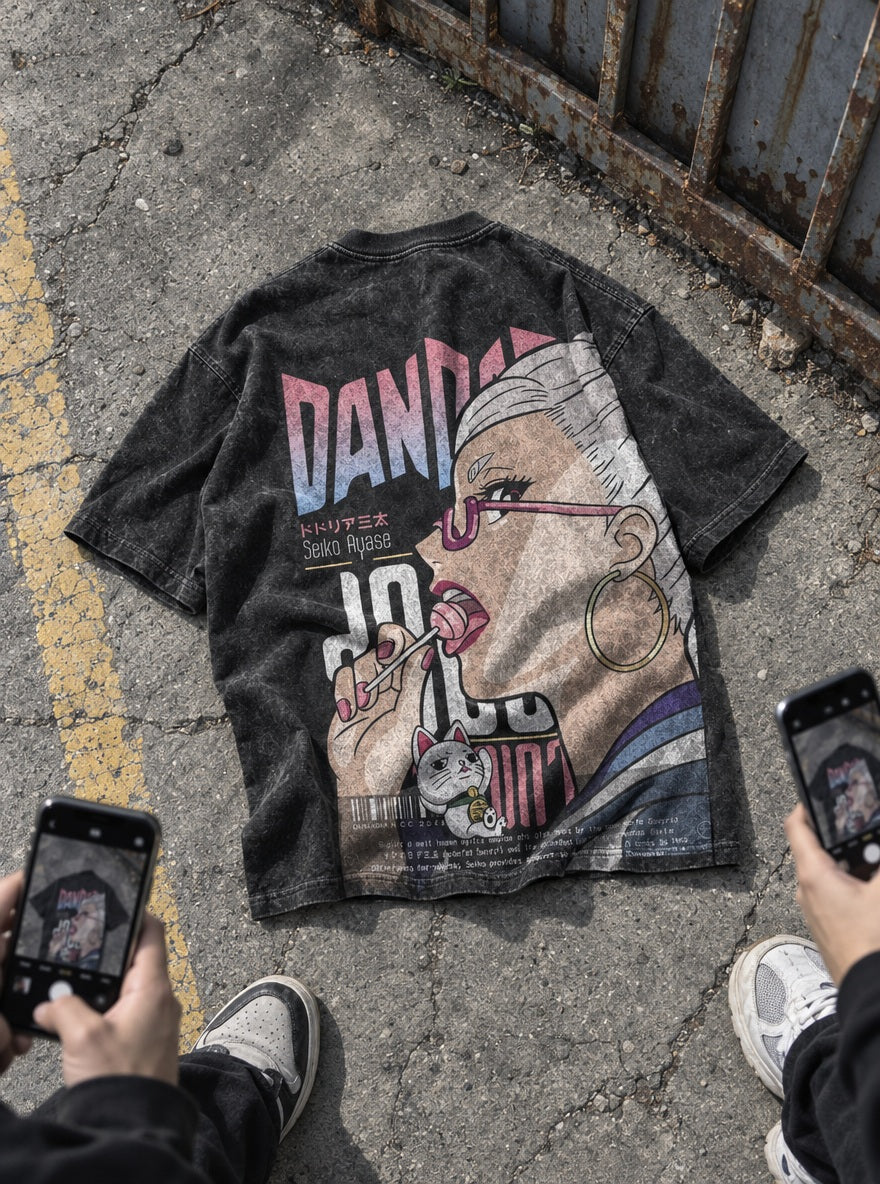 Seiko Lollipop – T-Shirt – flat-lay | Dandadan