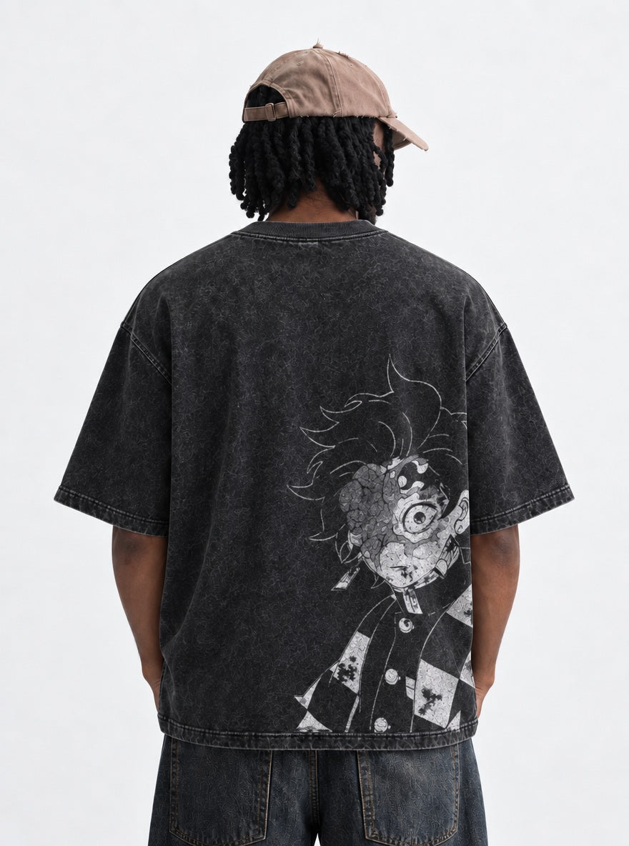 Demon Tanjiro – T-Shirt – model shot | Demon Slayer