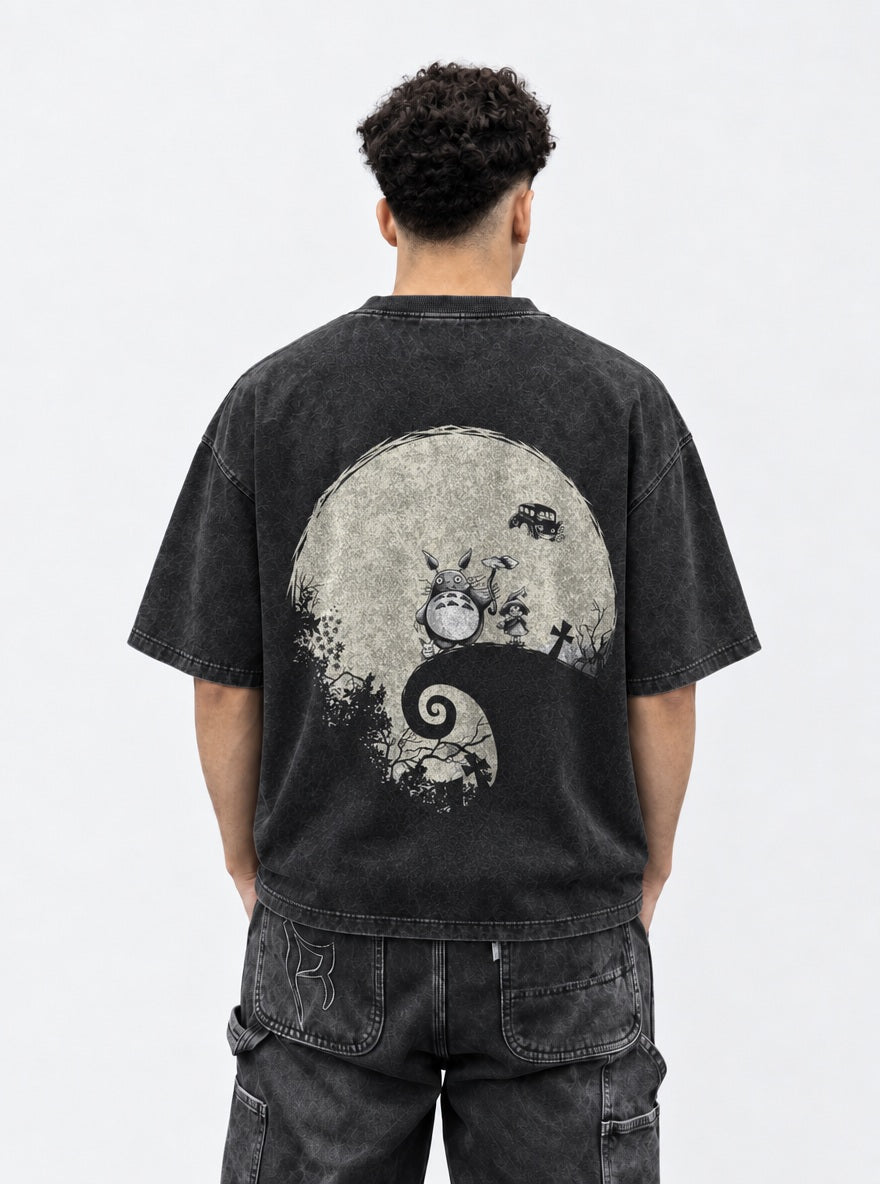 Totoro Spiral Hill – T-Shirt – model shot | Ghibli