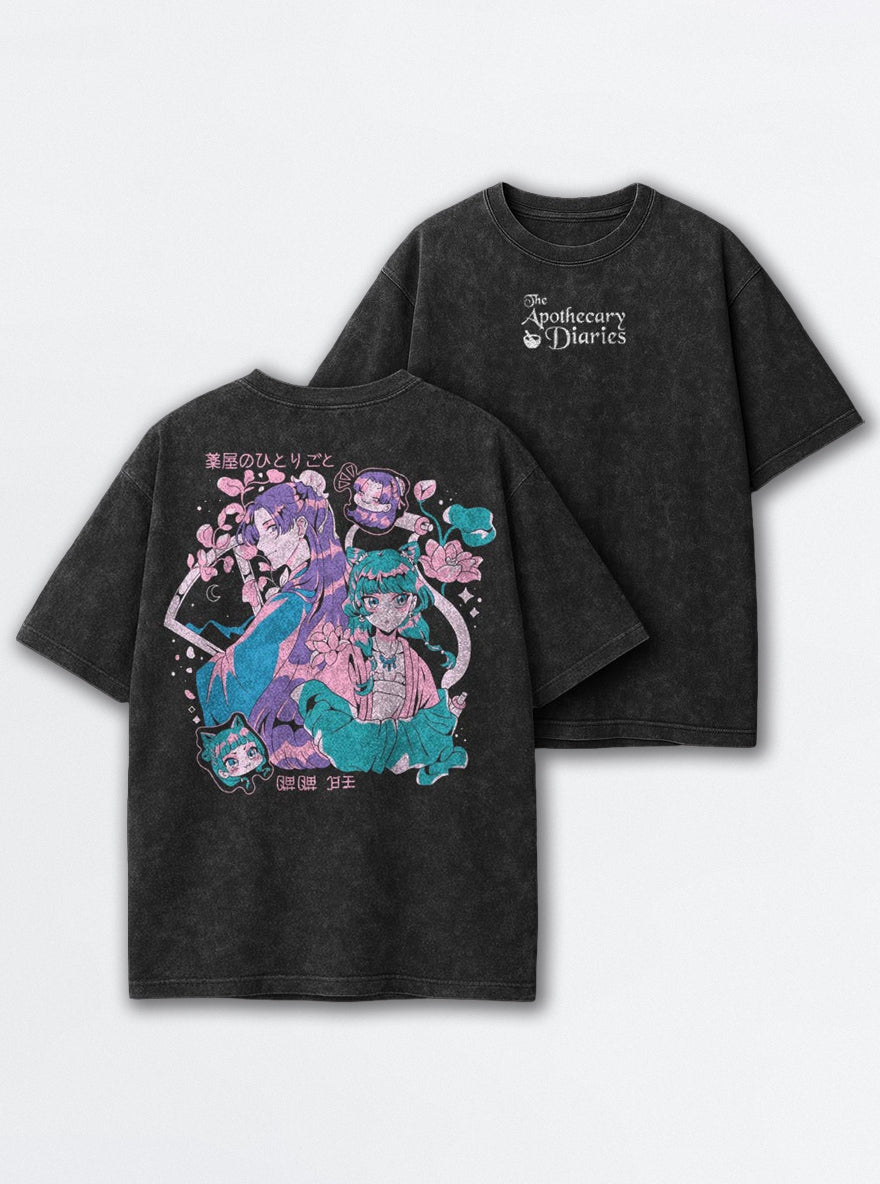 Pastel Jinshi & Maomao – T-Shirt – mockup | Apothecary Diaries