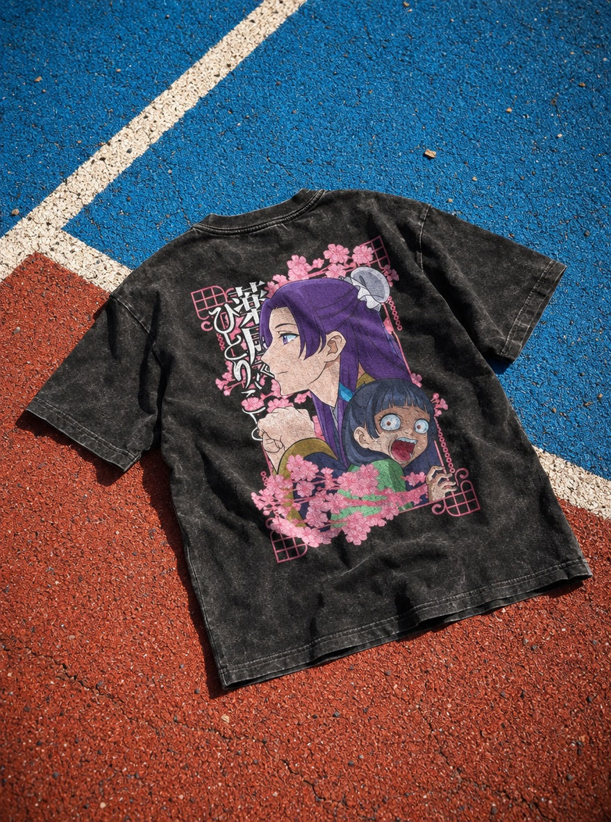 Jinshi Cherry Blossom – T-Shirt – flat-lay | Apothecary Diaries
