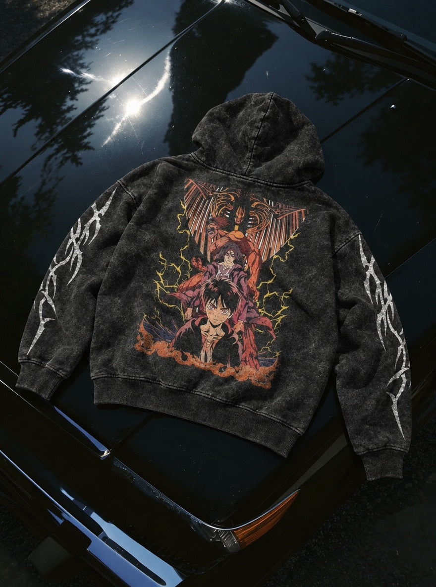 Founding Titan – Hoodie – flat-lay | Attack on Titan