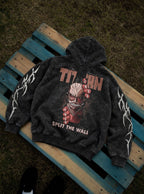 Colossal Wall Breach – Hoodie – flat-lay | Attack on Titan