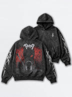 Red Halftone Guts – Hoodie – mockup | Berserk