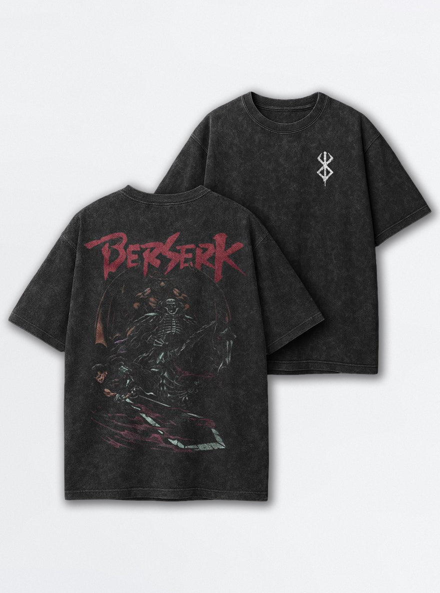 Skull Knight Duel – T-Shirt – mockup | Berserk