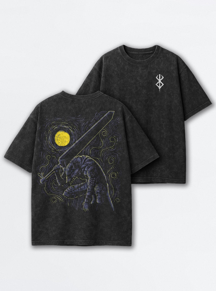 Starry Night Guts – T-Shirt – mockup | Berserk