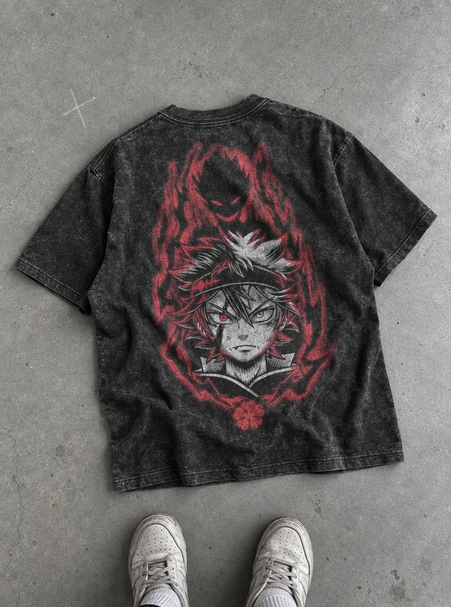 Asta Devil Eye – T-Shirt – flat-lay | Black Clover