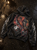 Asta Devil Union – Hoodie – flat-lay | Black Clover