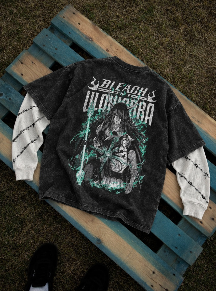 Ulquiorra Green Lance – Double Sleeves – flat-lay | Bleach