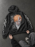 Half Mask Ichigo – Hoodie – flat-lay | Bleach
