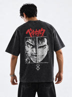 Split Face Guts – T-Shirt – model shot | Berserk