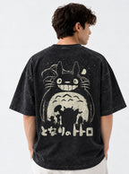 Totoro Moon – T-Shirt – model shot | Ghibli