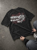 Chainsaw Head Logo – T-Shirt – flat-lay | Chainsaw Man