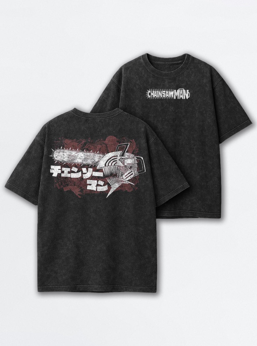 Chainsaw Head Logo – T-Shirt – mockup | Chainsaw Man