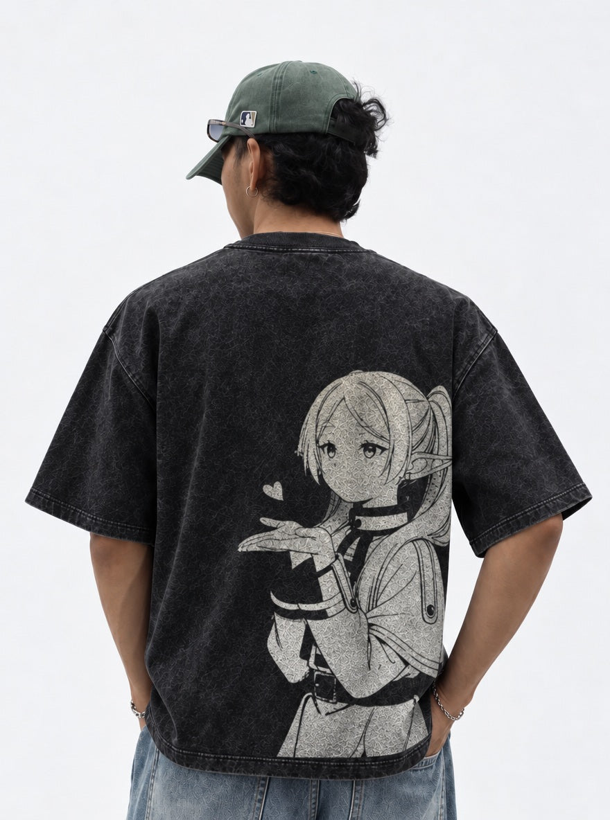 Frieren's Kiss – T-Shirt – model shot | Frieren