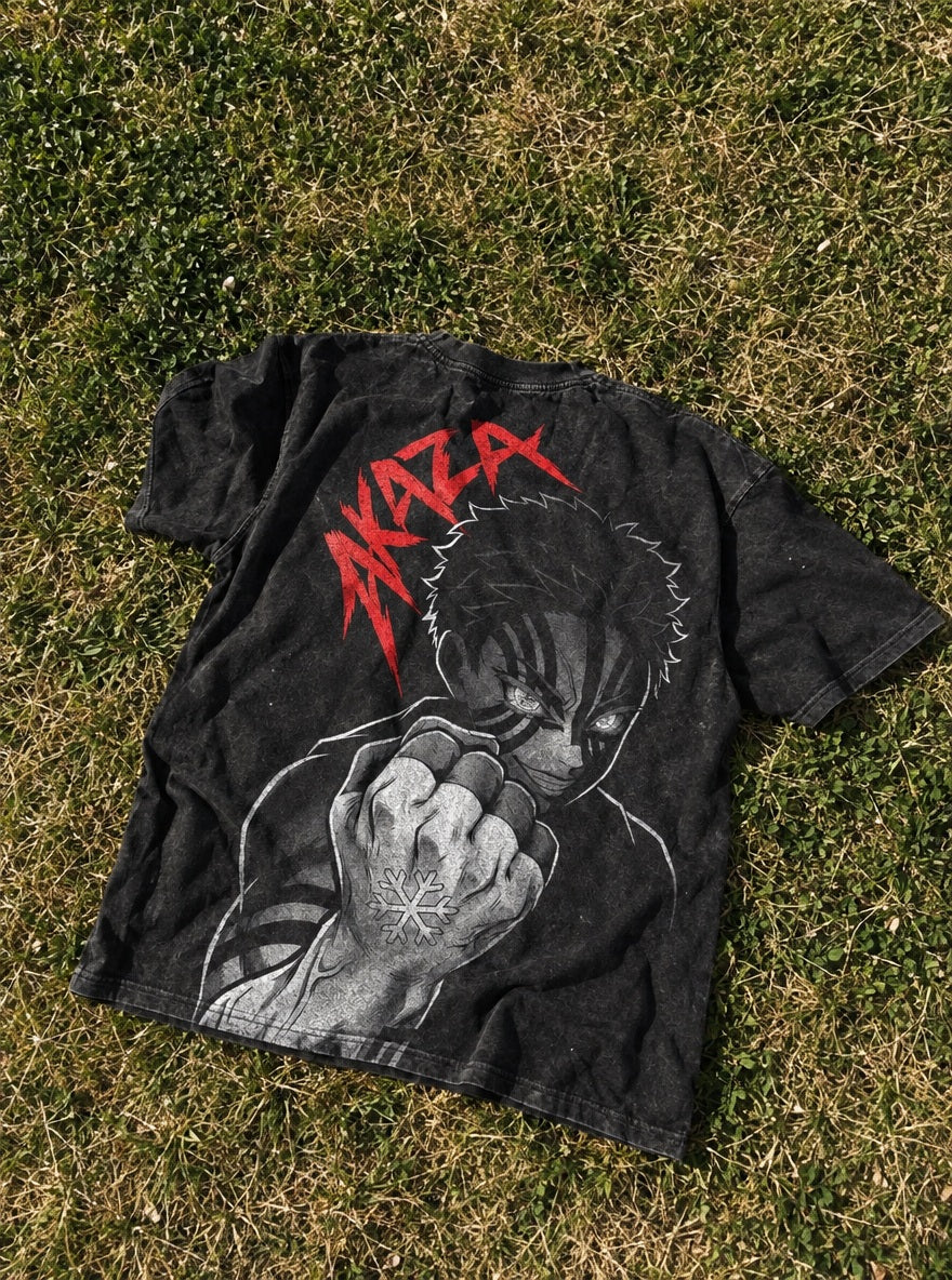 Akaza Fist – T-Shirt – flat-lay | Demon Slayer