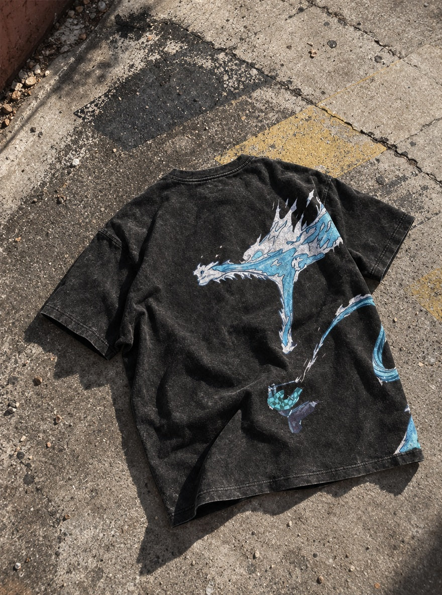 Water Dragon – T-Shirt – flat-lay | Demon Slayer