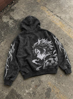 Tanjiro Resolve – Hoodie – flat-lay | Demon Slayer