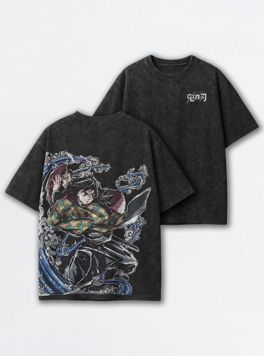 Giyu Strike – T-Shirt – mockup | Demon Slayer