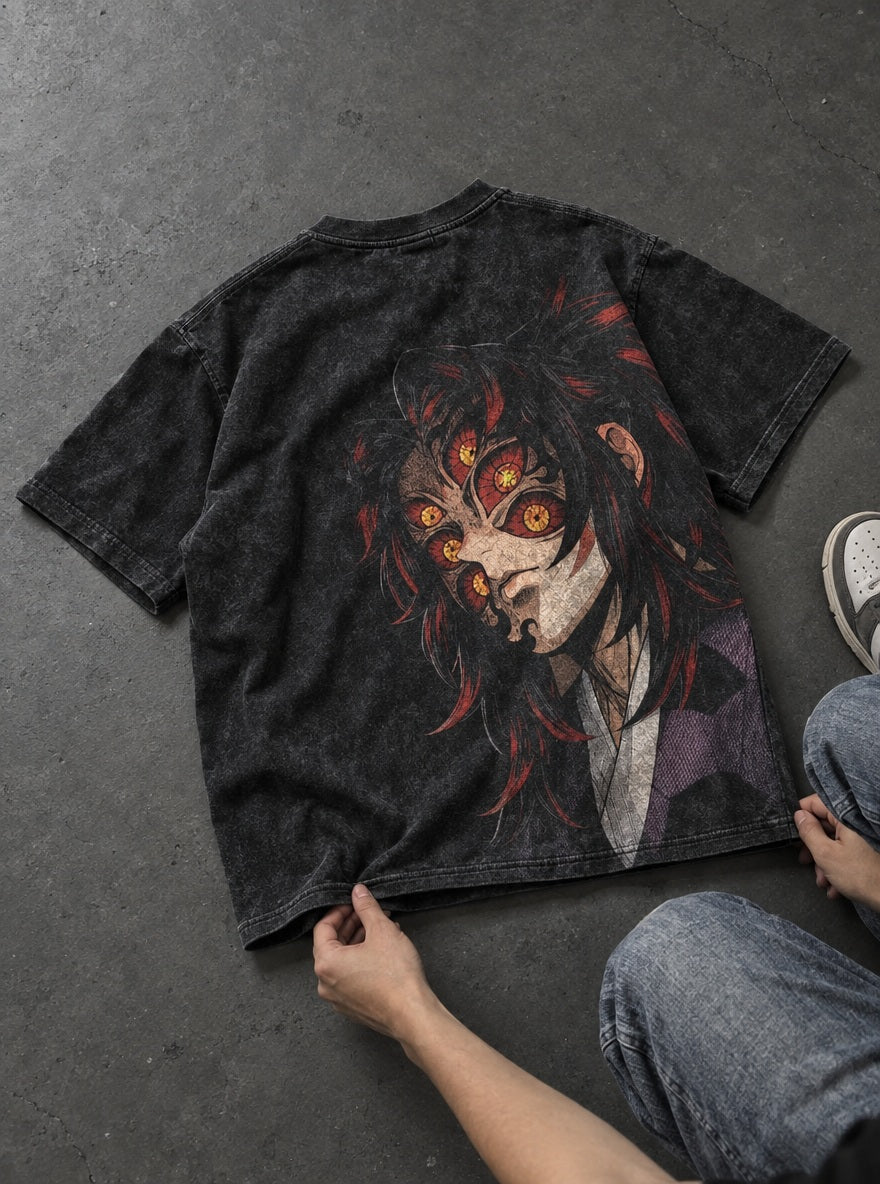 Kokushibo Gaze – T-Shirt – flat-lay | Demon Slayer