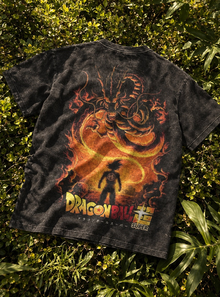 Shenron Summon – T-Shirt – flat-lay | Dragon Ball