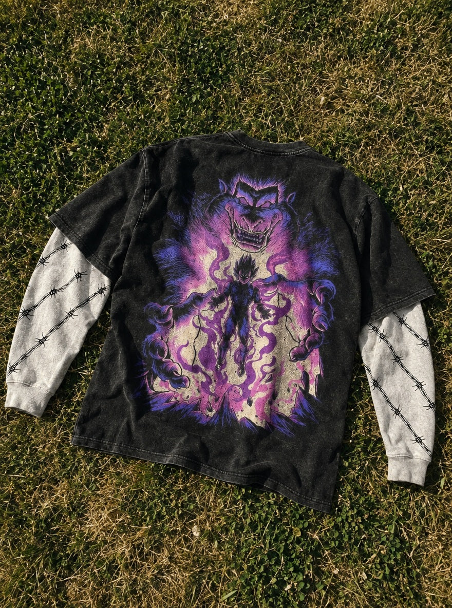 Vegeta Great Ape – Double Sleeves – flat-lay | Dragon Ball