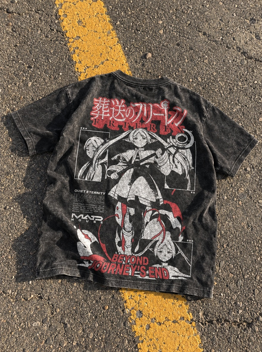 Frieren Quiet Eternity – T-Shirt – flat-lay | Frieren