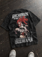 Riyo Reaper – T-Shirt – flat-lay | Gachiakuta