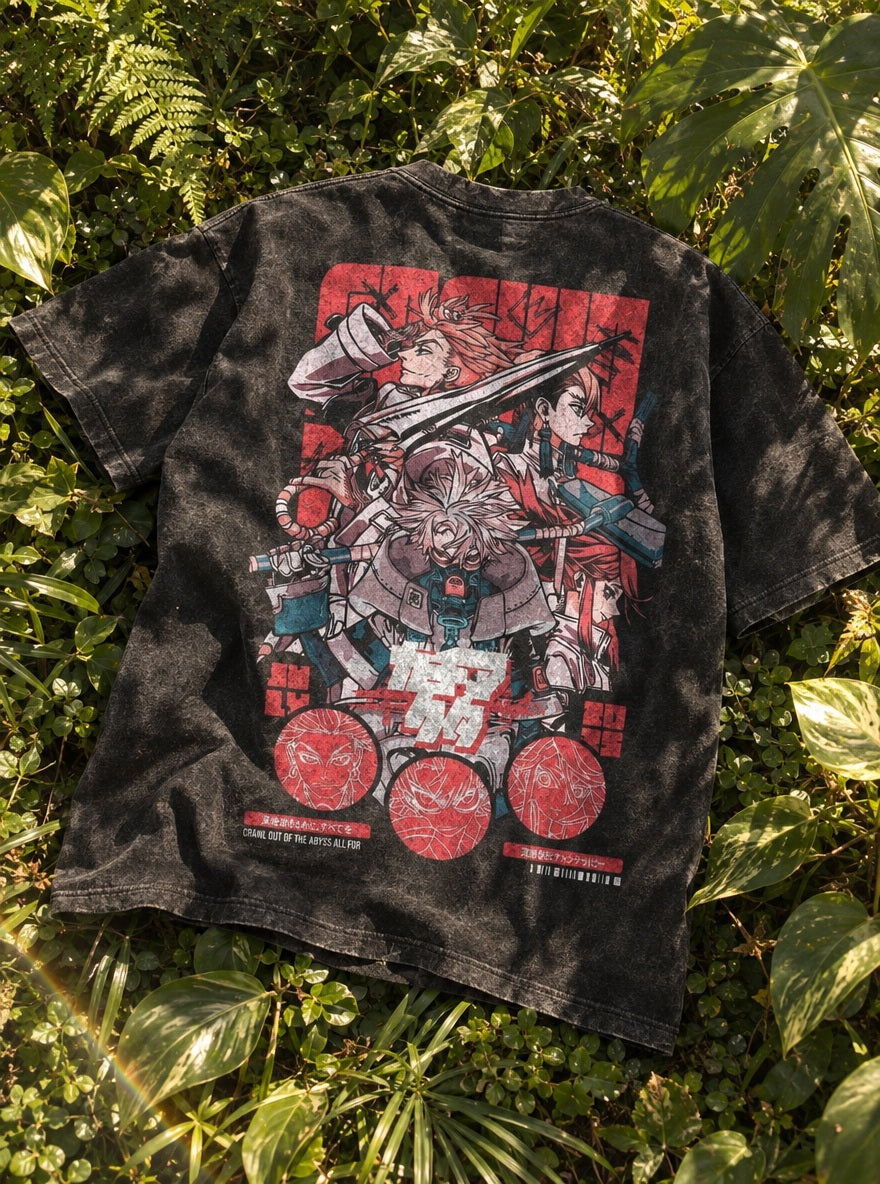 Cleaners Strike – T-Shirt – flat-lay | Gachiakuta