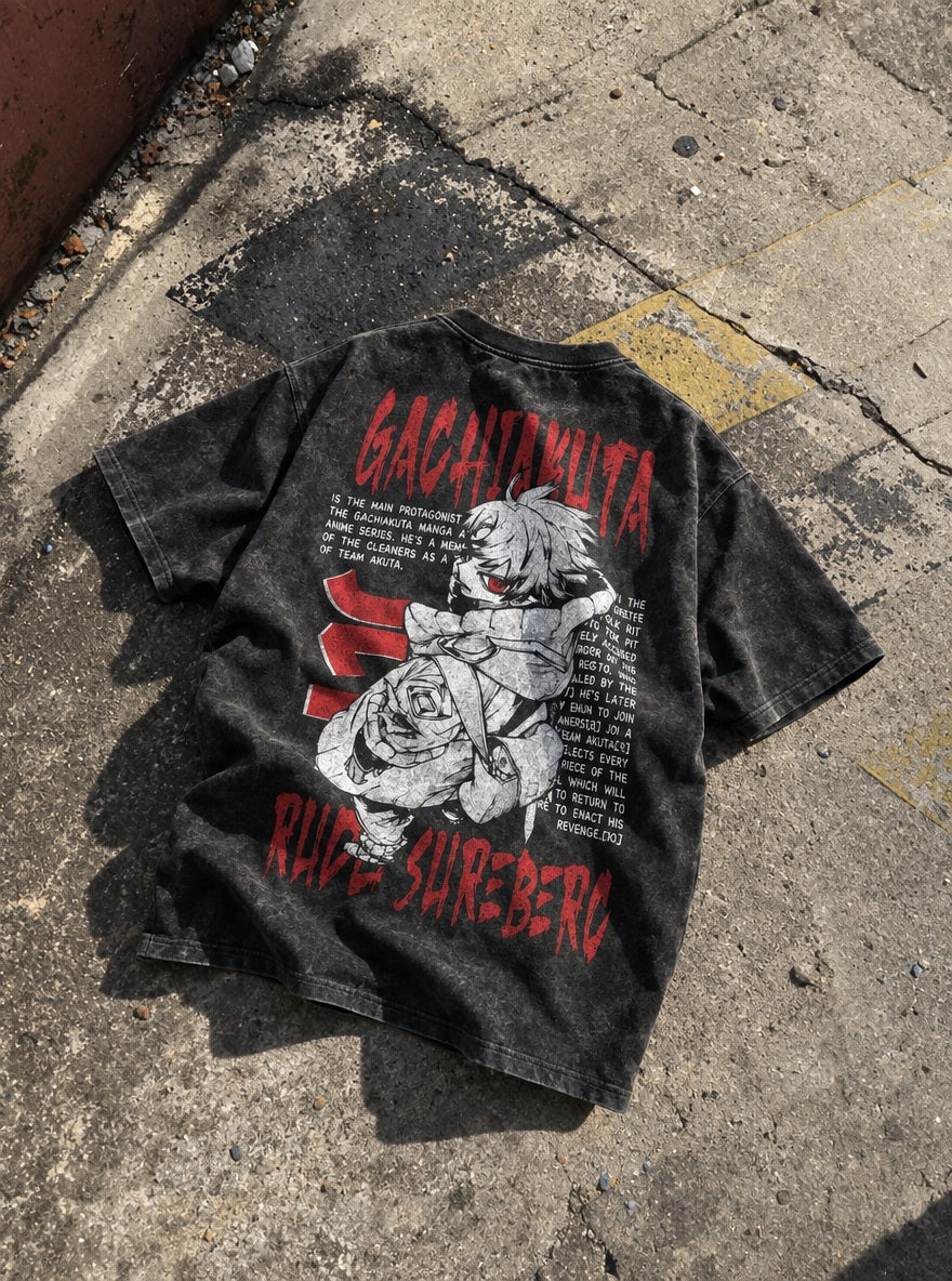 Rudo Story – T-Shirt – flat-lay | Gachiakuta