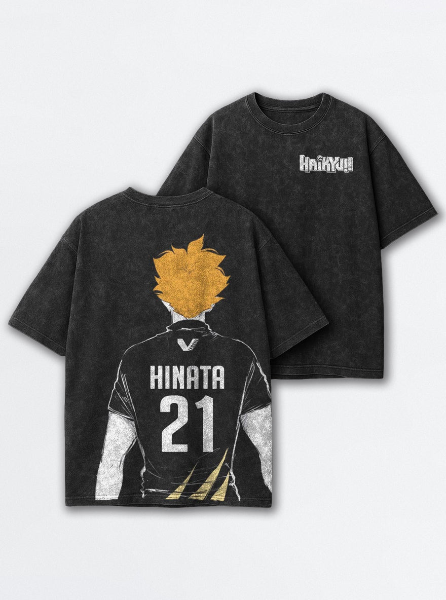 Hinata Number 21 – T-Shirt – mockup | Haikyuu