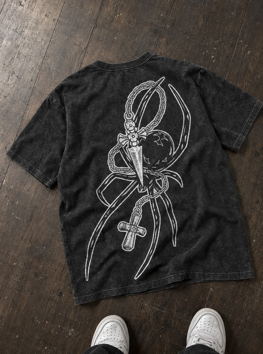 Spider and Cross – T-Shirt – flat-lay | Hunter x Hunter