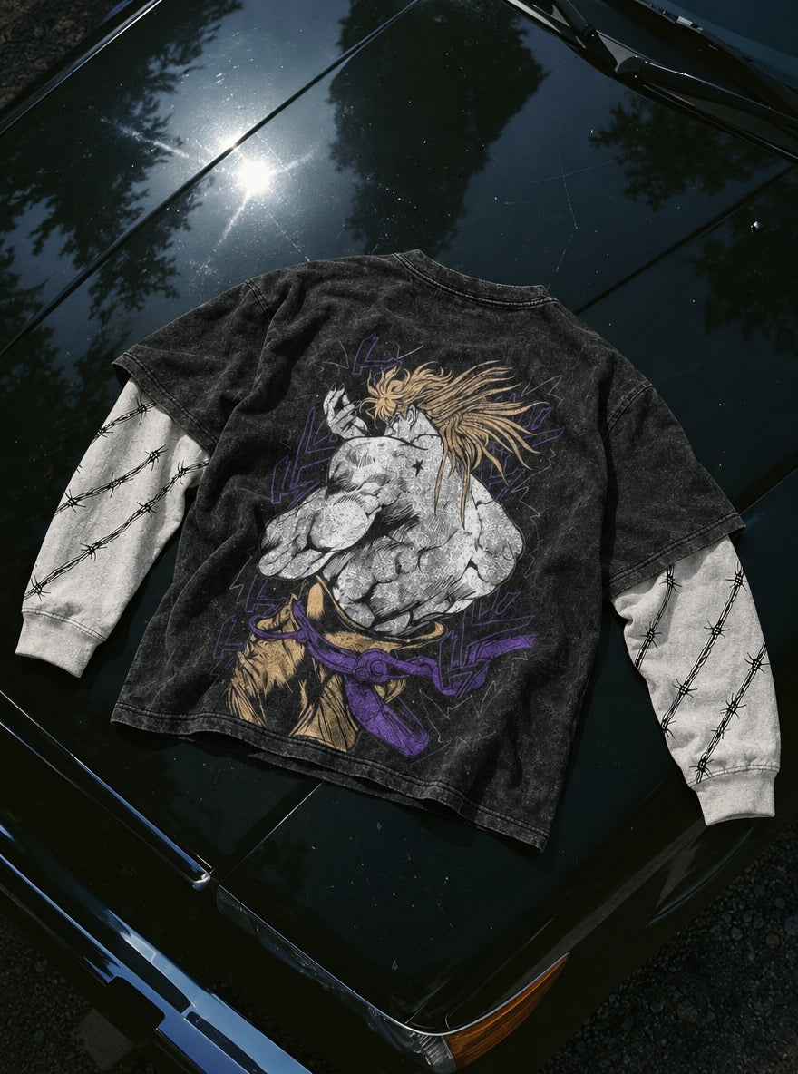 Dio Stance – Double Sleeves – flat-lay | JoJo