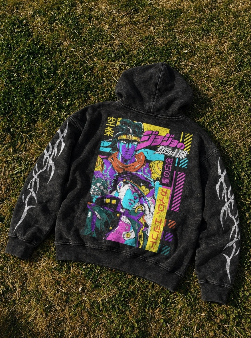 Jotaro Cairo – Hoodie – flat-lay | JoJo