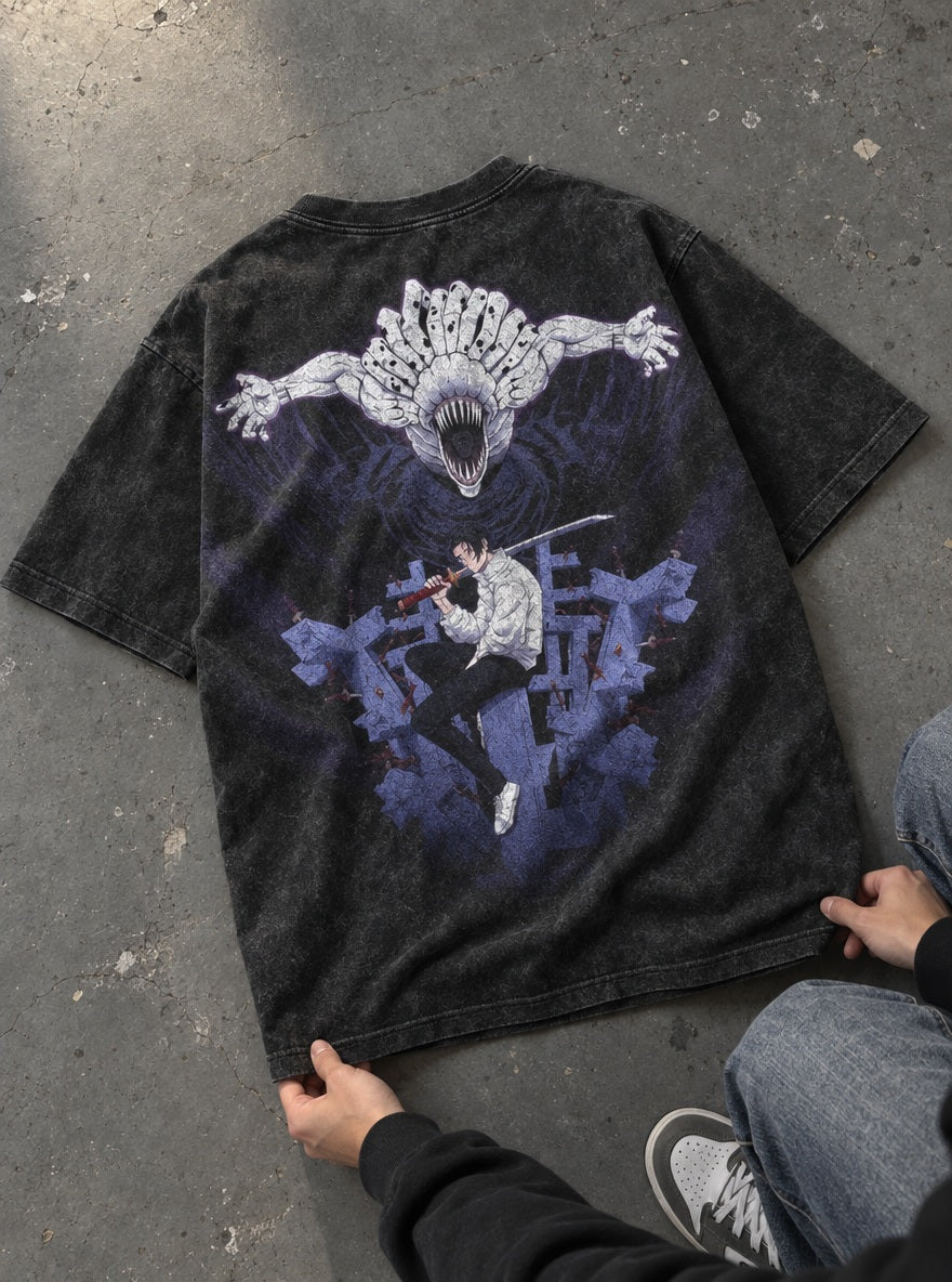 Yuta & Rika – T-Shirt – flat-lay | Jujutsu Kaisen
