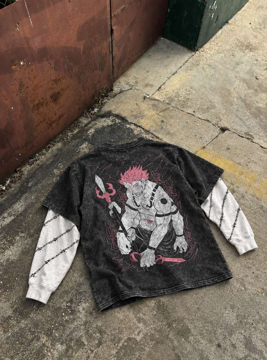 Sukuna True Form – Double Sleeves – flat-lay | Jujutsu Kaisen