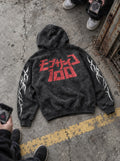 Psycho Logo – Hoodie – flat-lay | Mob Psycho 100