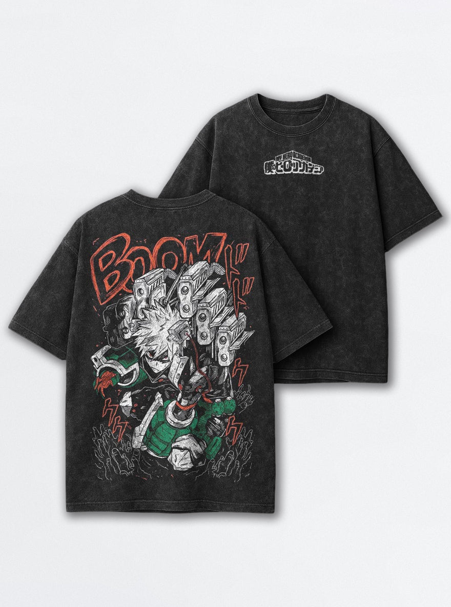 Bakugo Boom – T-Shirt – mockup | My Hero Academia