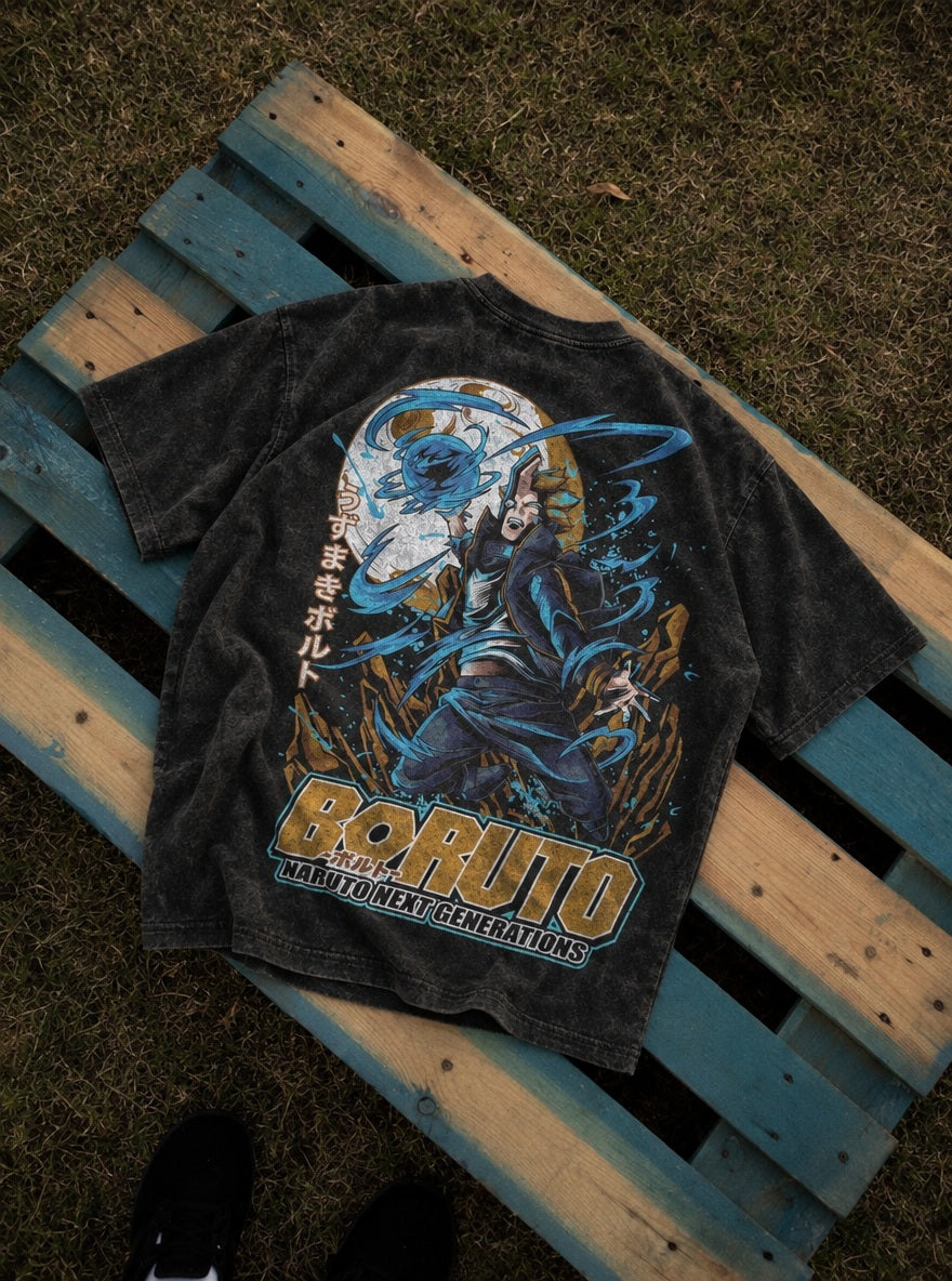 Boruto Rasengan – T-Shirt – flat-lay | Naruto