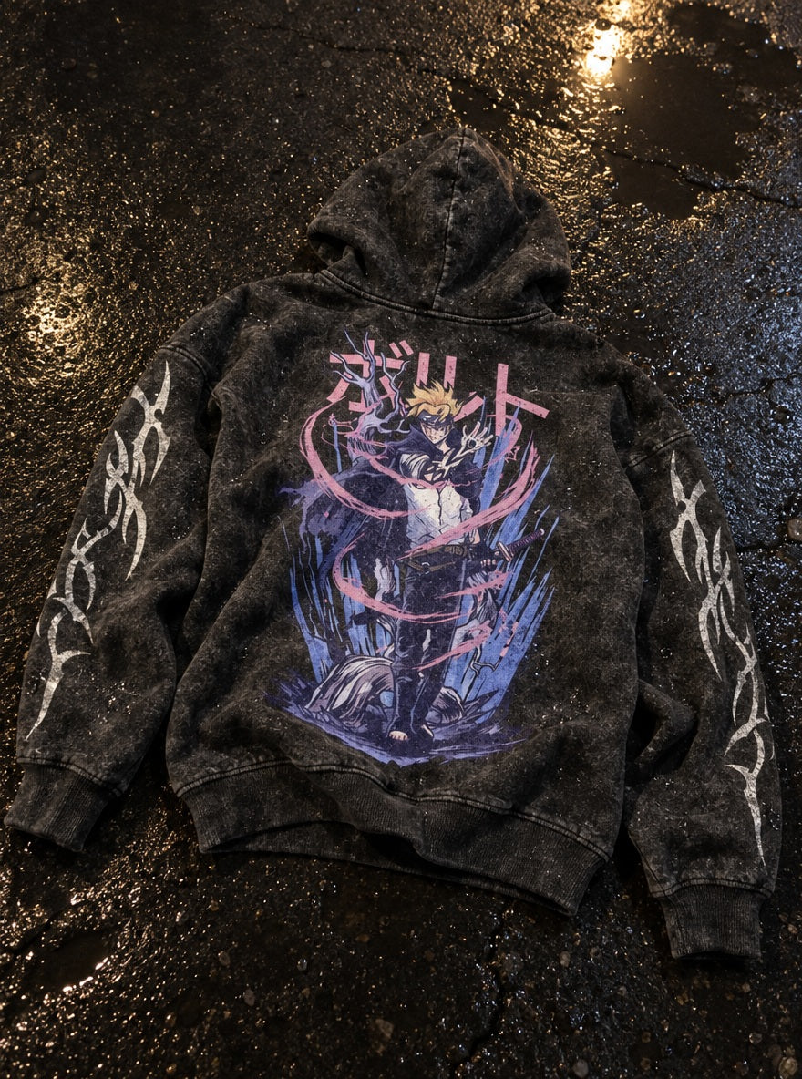 Boruto Blue Vortex – Hoodie – flat-lay | Naruto