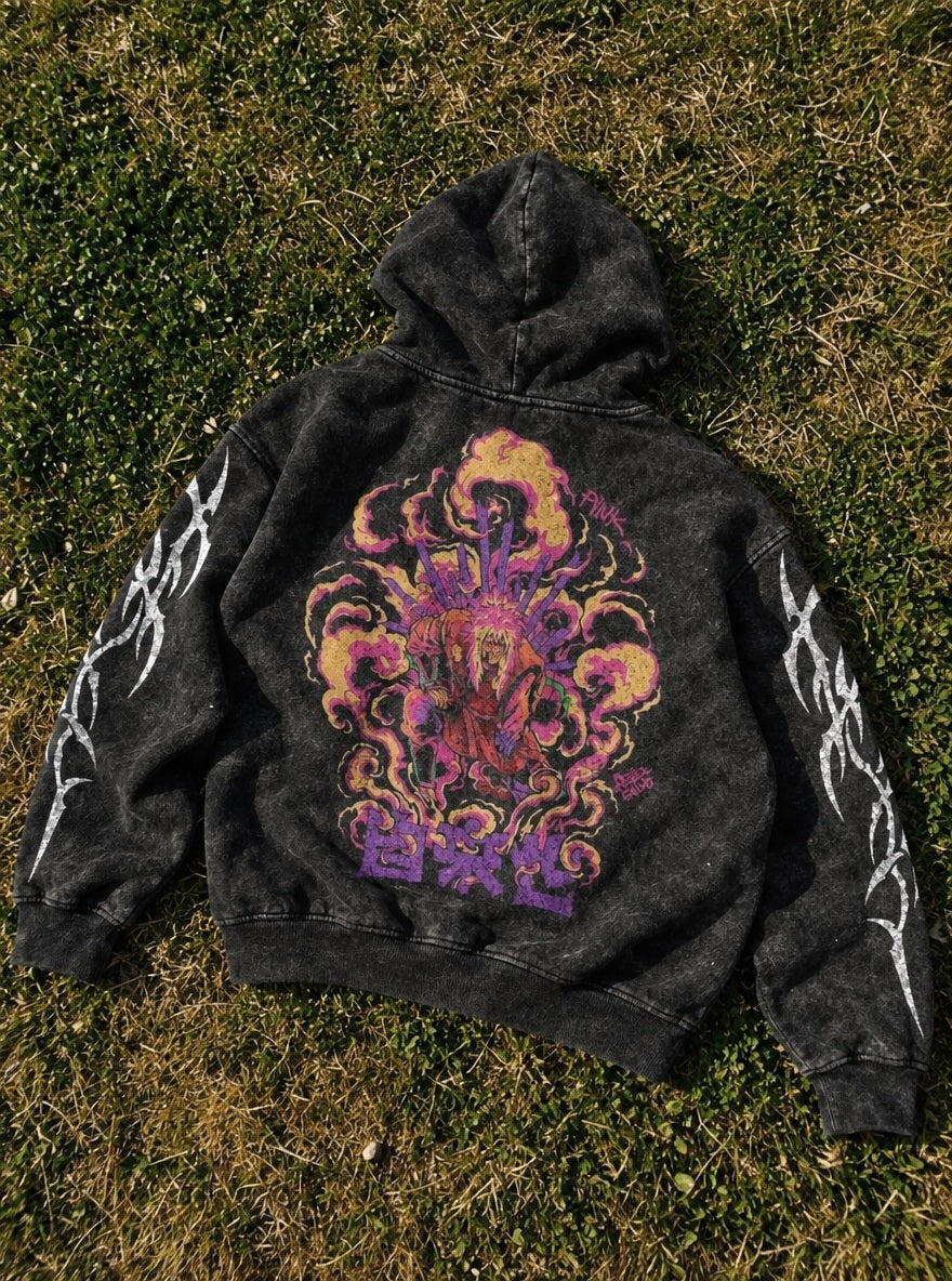 Jiraiya's Last Stand – Hoodie – flat-lay | Naruto