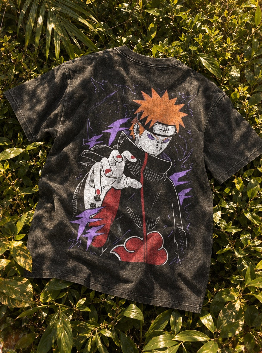 Six Paths Pain – T-Shirt – flat-lay | Naruto
