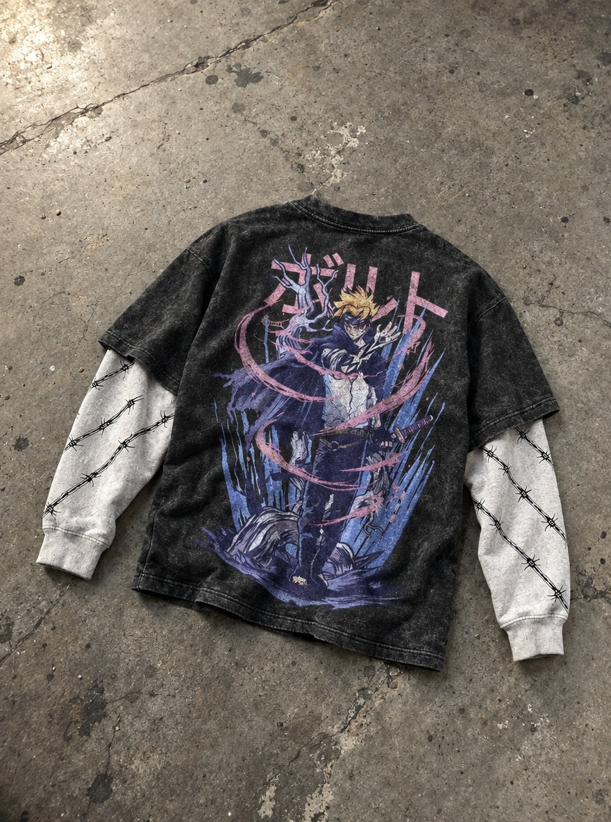 Boruto Blue Vortex – Double Sleeves – flat-lay | Naruto