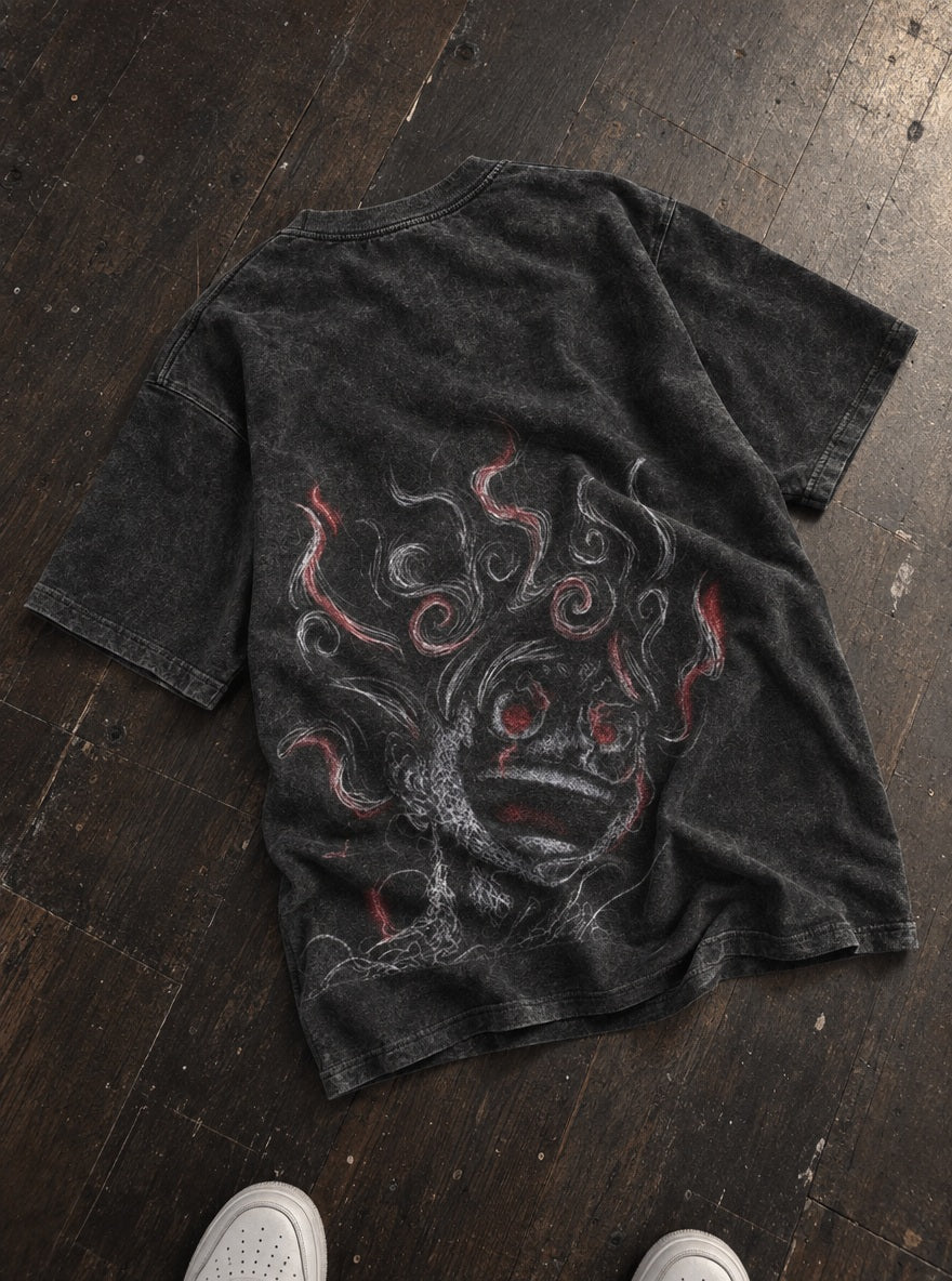 Gear 5 Sketch – T-Shirt – flat-lay | One Piece