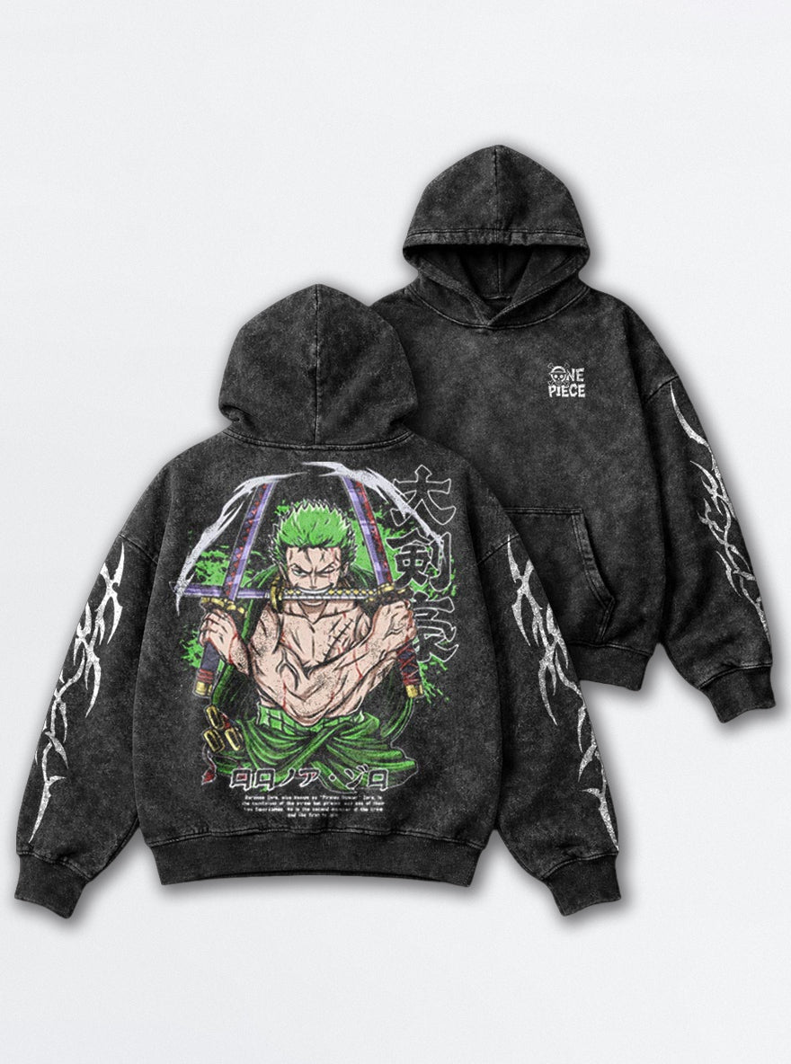 Three Sword Zoro – Hoodie – mockup | One Piece