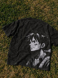 Luffy Profile – T-Shirt – flat-lay | One Piece