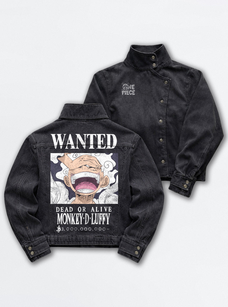 Rogue Jacket – Luffy Wanted – mockup | One Piece