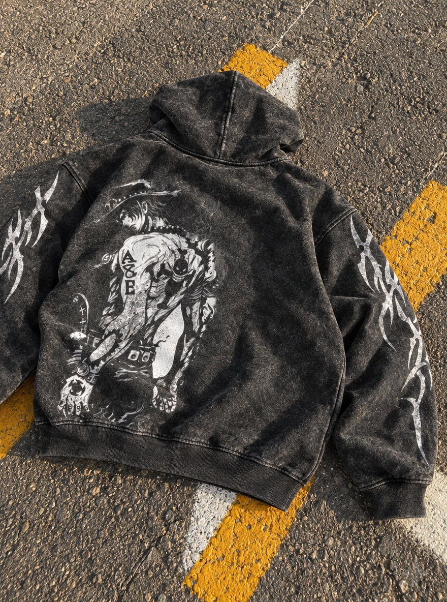 Ace Tattoo – Hoodie – flat-lay | One Piece